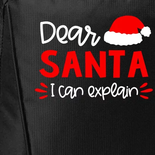 Dear Santa Funny Matching Family Christmas Pajamas City Backpack