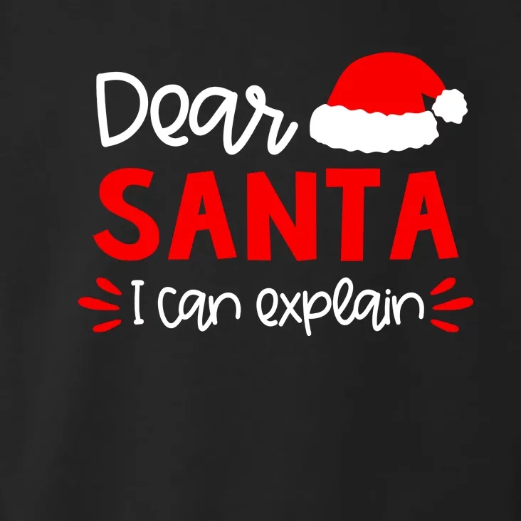 Dear Santa Funny Matching Family Christmas Pajamas Toddler Hoodie