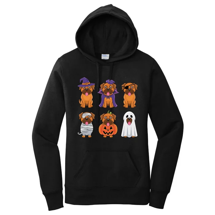 Dog Sets For Halloween 2024 For Dog Lovers And Owners Women's Pullover Hoodie