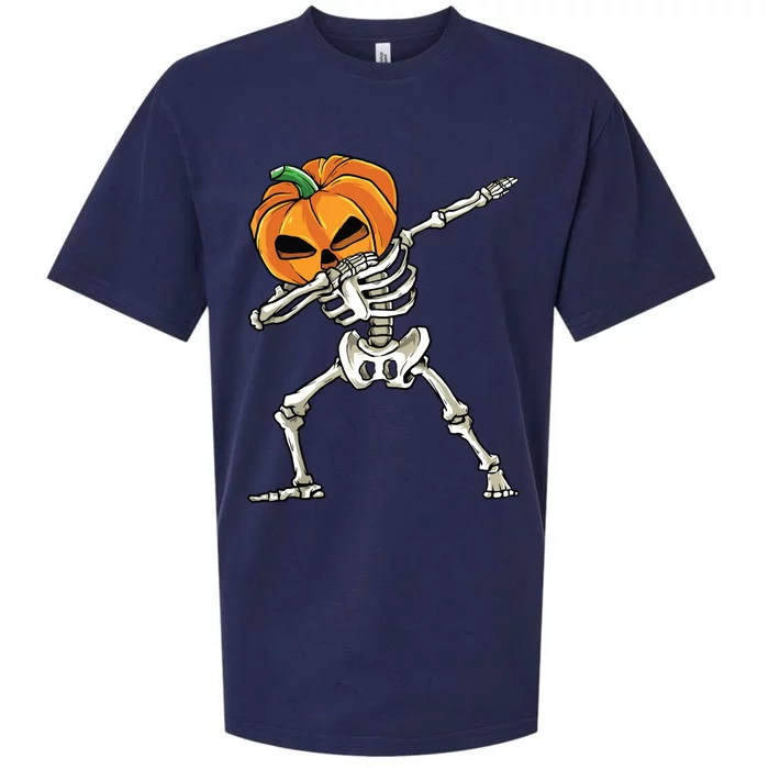 Dabbing Skeleton For Boy Halloween 2024 Sueded Cloud Jersey T-Shirt