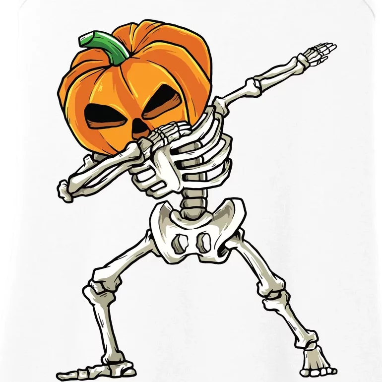 Dabbing Skeleton For Boy Halloween 2024 Ladies Essential Tank