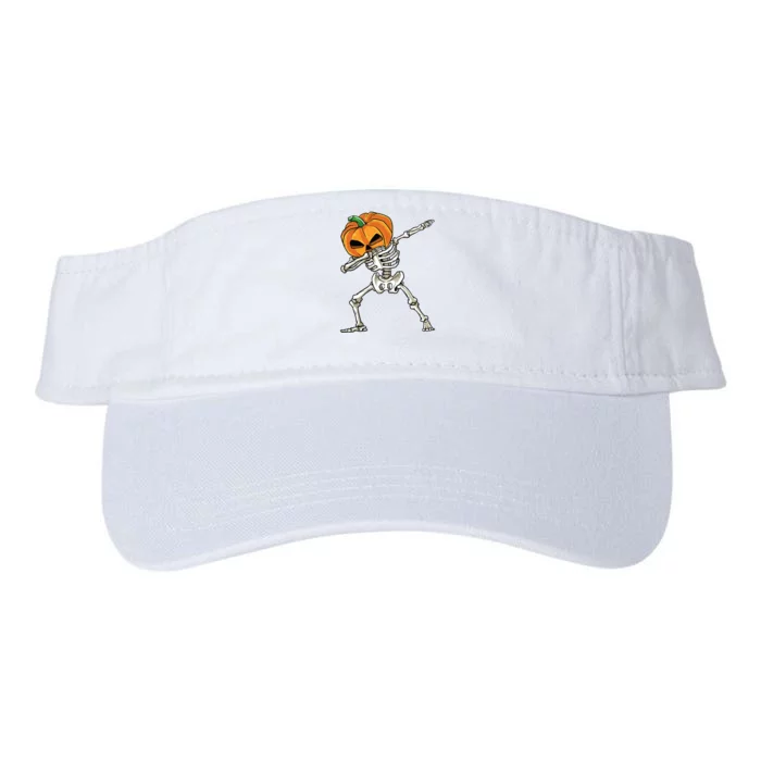 Dabbing Skeleton For Boy Halloween 2024 Valucap Bio-Washed Visor