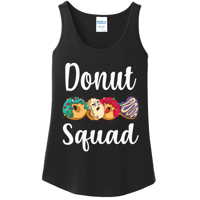 Donut Squad Funny Donut Lover Ladies Essential Tank