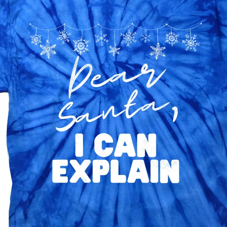 Dear Santa Funny Christmas Holiday Gift Designs Xmas Gift Tie-Dye T-Shirt