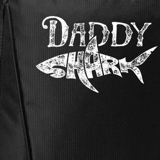 Daddy Shark Fathers Day Gifts Family Matching Dad City Backpack