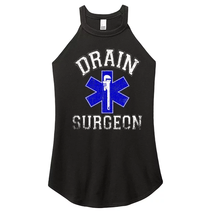 Drain Surgeon Funny Plumber And Pipefitter Women’s Perfect Tri Rocker Tank