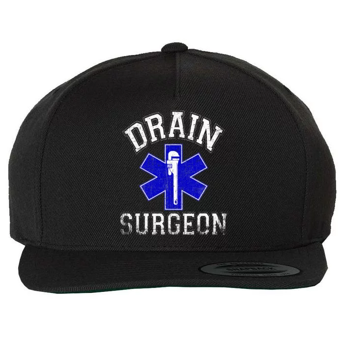 Drain Surgeon Funny Plumber And Pipefitter Wool Snapback Cap