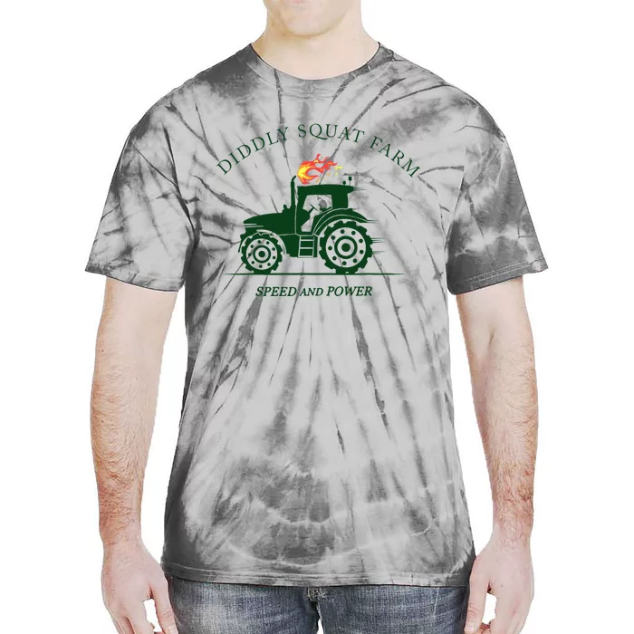 Diddly Squat Farm Green Tractor Farmer Tie-Dye T-Shirt