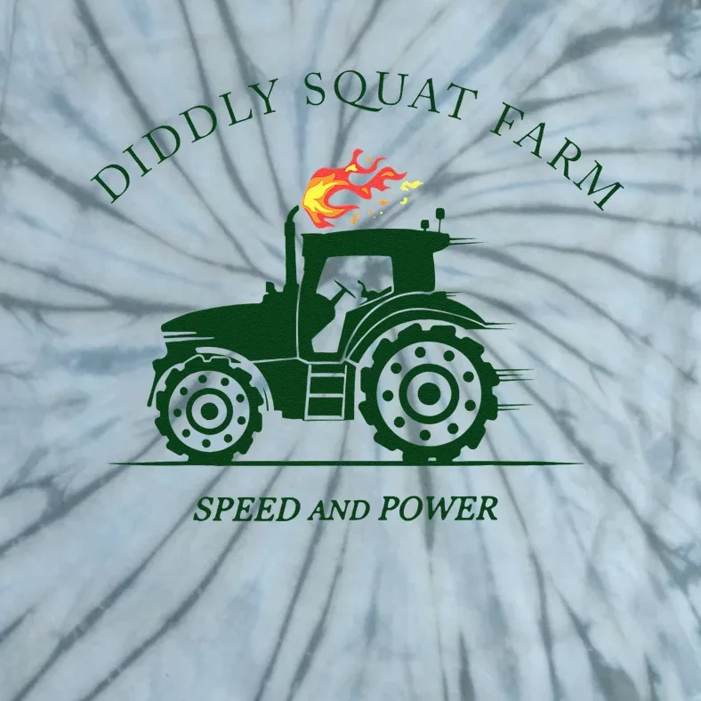 Diddly Squat Farm Green Tractor Farmer Tie-Dye T-Shirt