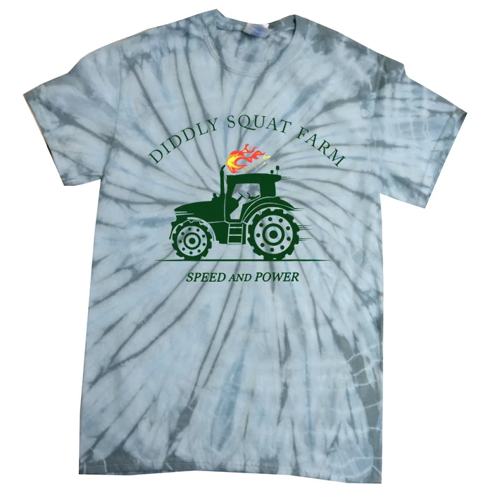 Diddly Squat Farm Green Tractor Farmer Tie-Dye T-Shirt