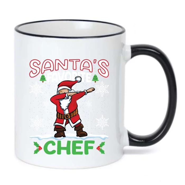 Dab Santas Favorite Chef Christmas Santa Dabbing Gift Black Color Changing Mug