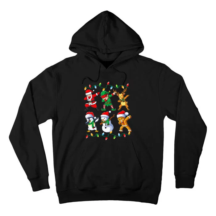 Dabbing Santa Friends Xmas Gifts Christmas Tall Hoodie