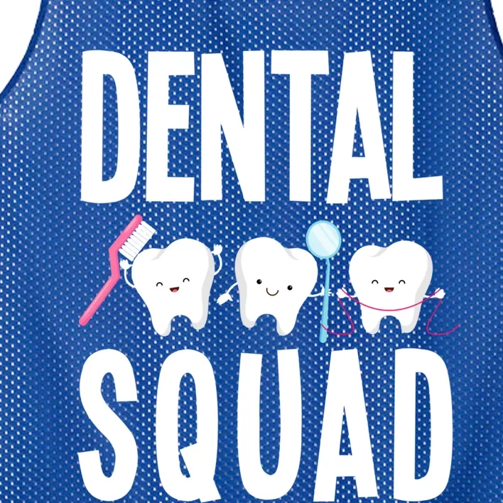 Dental Squad Funny Dental Assistant Dental Hygienist Dentist Cool Gift Mesh Reversible Basketball Jersey Tank