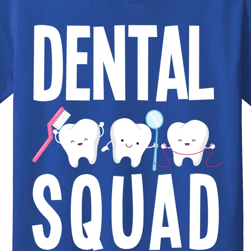 Dental Squad Funny Dental Assistant Dental Hygienist Dentist Cool Gift Kids T-Shirt