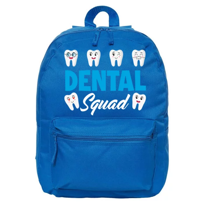 Dental Squad Funny Dental Assistant Dental Hygienist Gift 16 in Basic Backpack