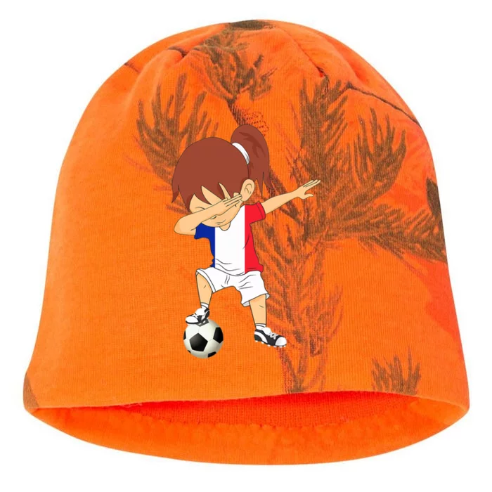 Dabbing Soccer France Jersey Girls French Football Kati - Camo Knit Beanie