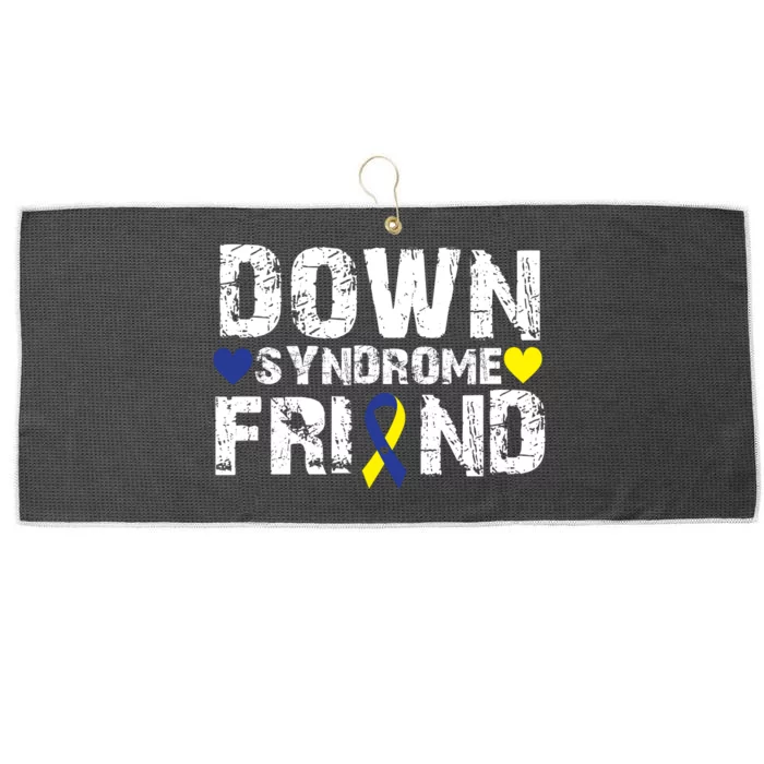 Down Syndrome Friend Family Matching For Down Syndrome Awareness Gift Large Microfiber Waffle Golf Towel