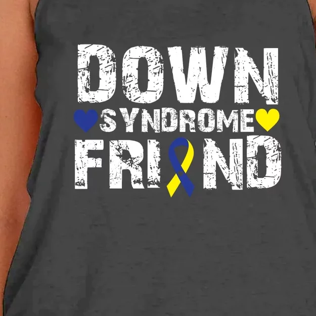 Down Syndrome Friend Family Matching For Down Syndrome Awareness Gift Women's Knotted Racerback Tank