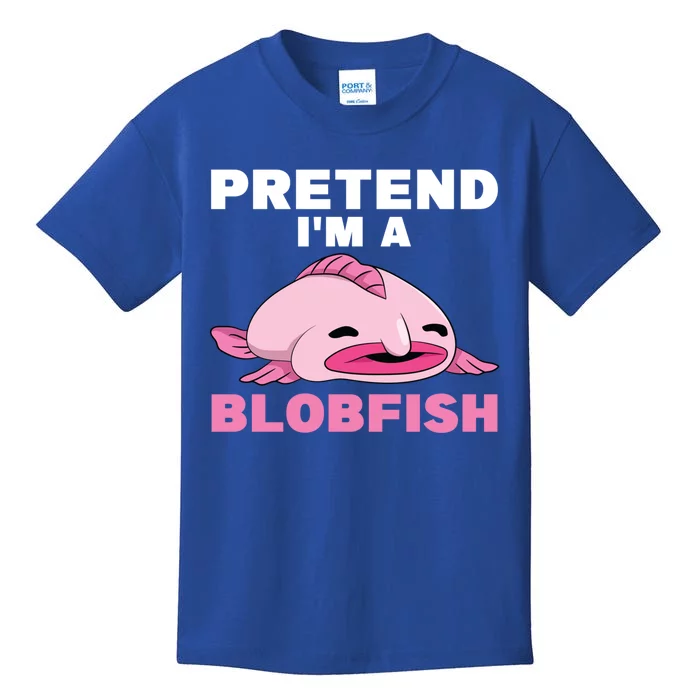 Deep Sea Fish Sea Animal Pretend Im A Blobfish Gift Kids T-Shirt