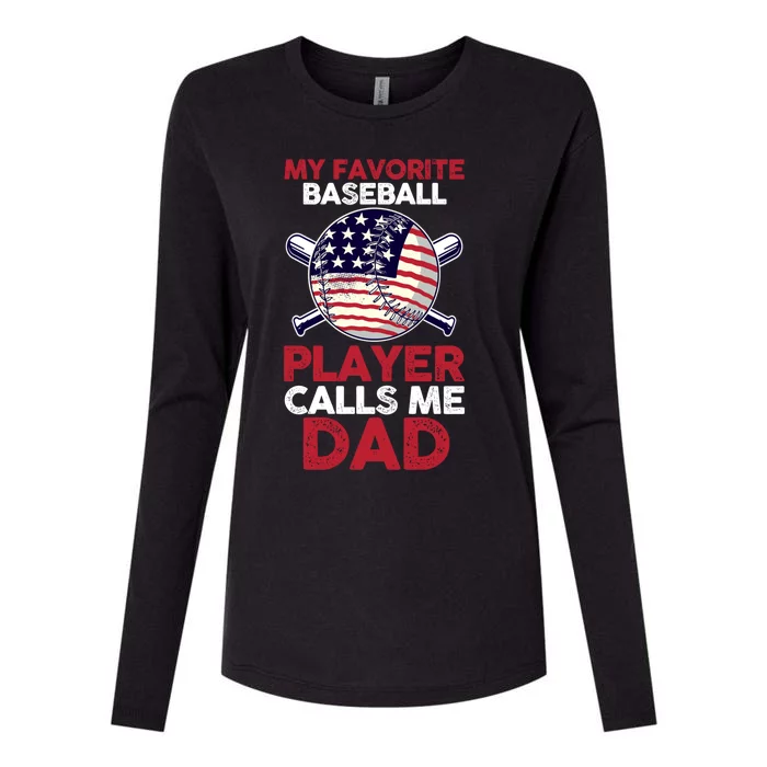 Dad Son Father Baseball Player Gift Womens Cotton Relaxed Long Sleeve T-Shirt