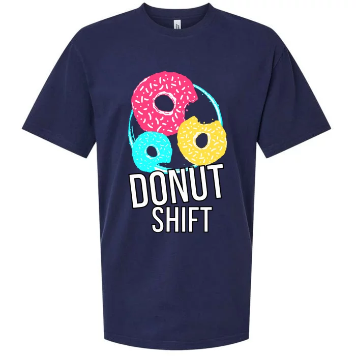 Donut Shift For Mttf Associates Doughnut Schedule Sueded Cloud Jersey T-Shirt