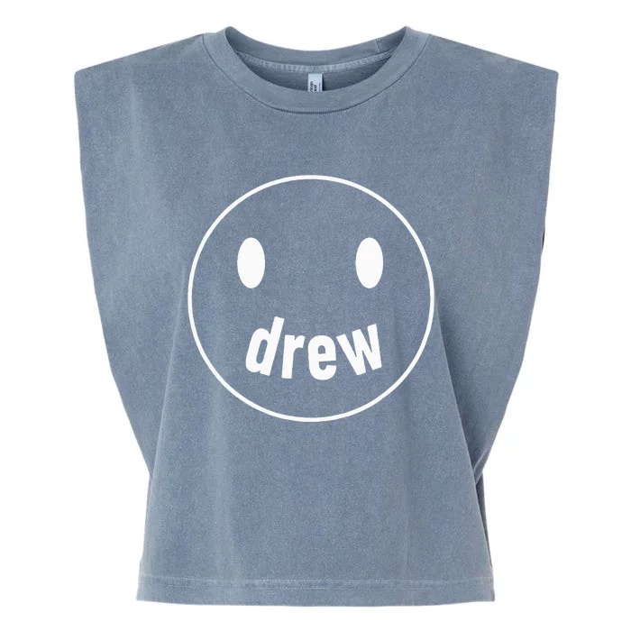 Drew Smiley Face Drew Happy Face Drew Garment-Dyed Women's Muscle Tee