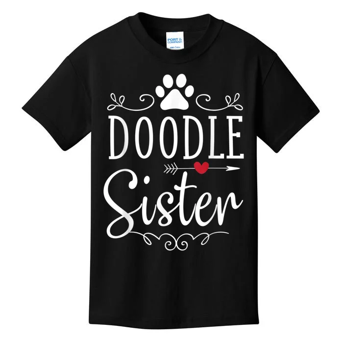 Doodle Sister Funny Doodle Lover Outfit Kids T-Shirt