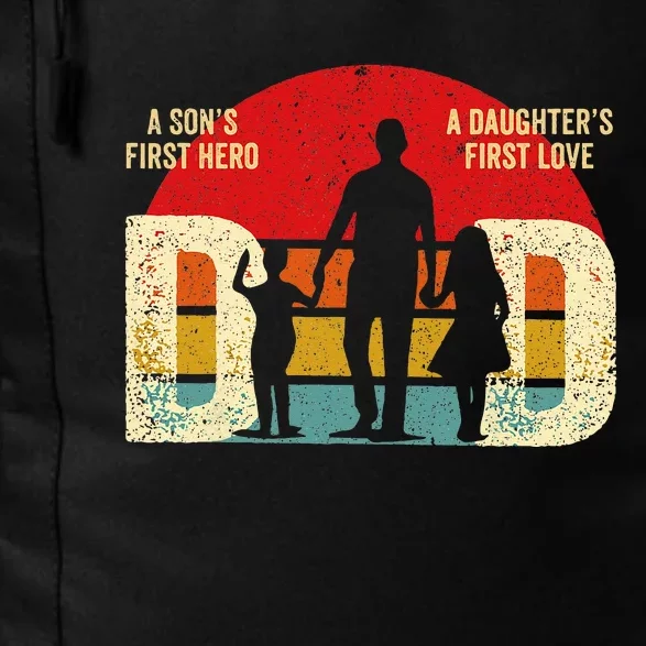 Dad sons first hero daughter love for father's day Daily Commute Backpack