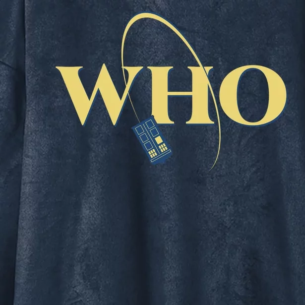 DrWho Sci Fi Show Fan Hooded Wearable Blanket