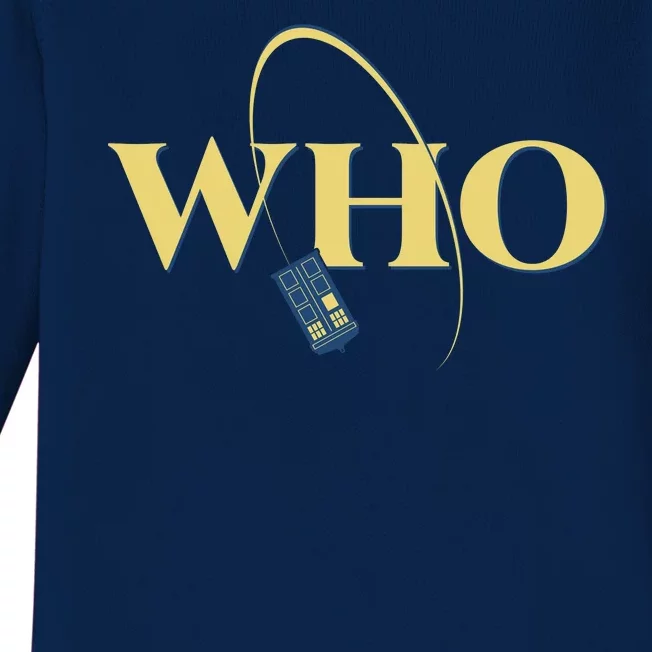 DrWho Sci Fi Show Fan Baby Long Sleeve Bodysuit