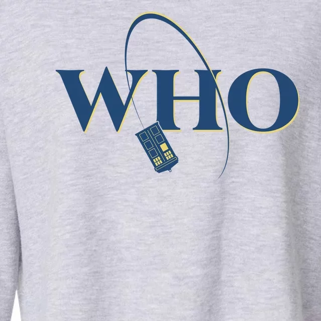 DrWho Sci Fi Show Fan Cropped Pullover Crew