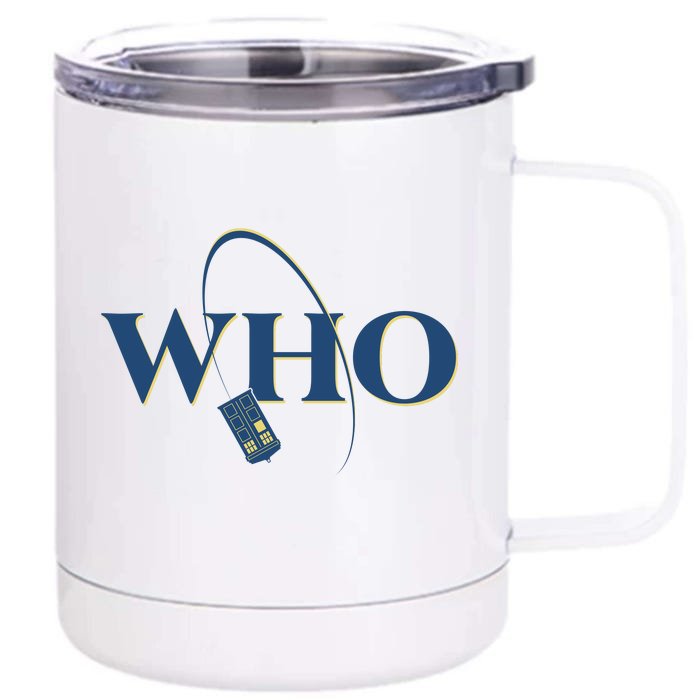 DrWho Sci Fi Show Fan Front & Back 12oz Stainless Steel Tumbler Cup