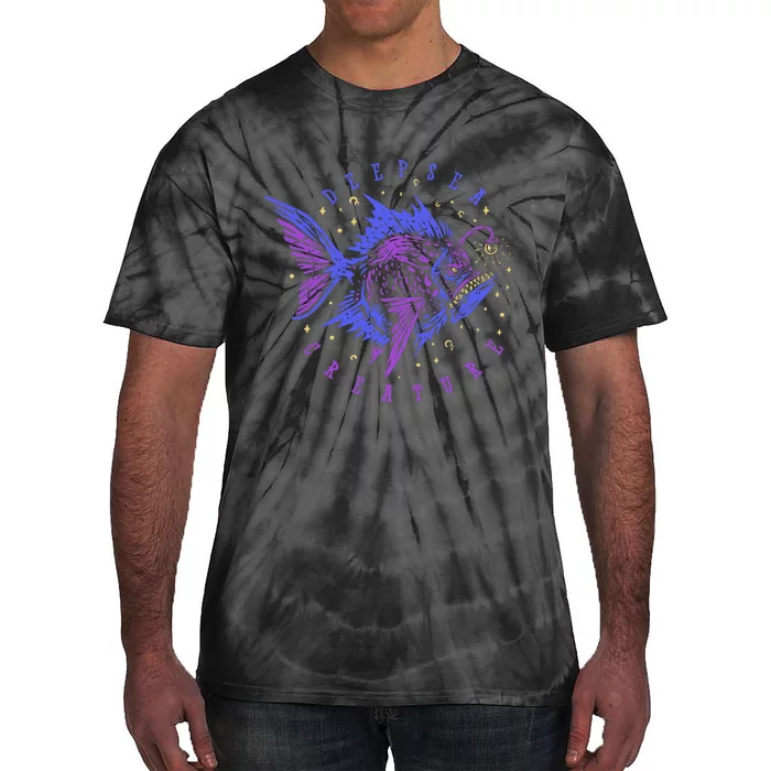 Deep Sea Fish Creature Tie-Dye T-Shirt