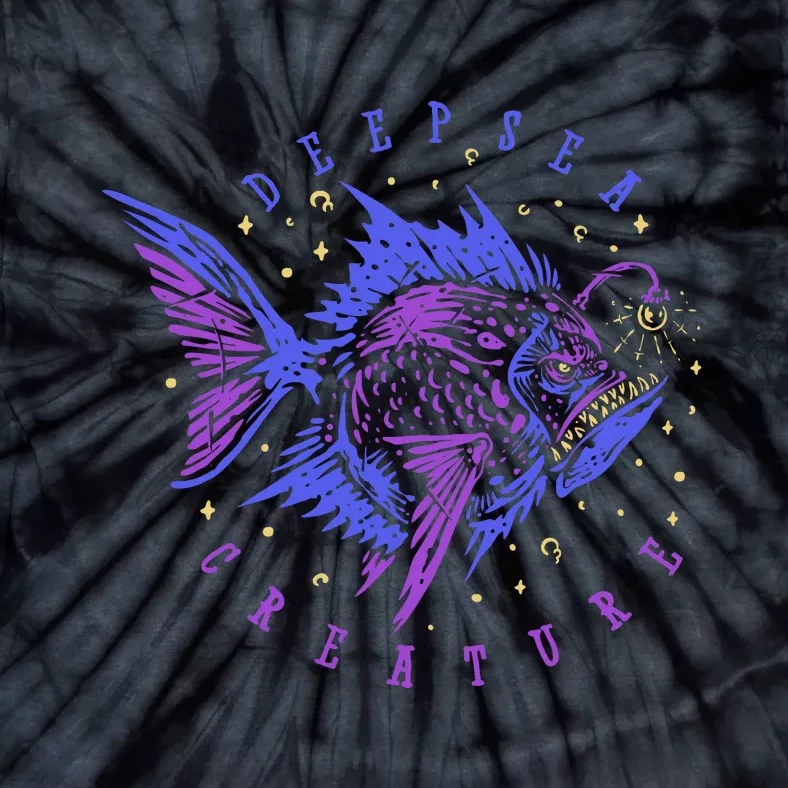 Deep Sea Fish Creature Tie-Dye T-Shirt