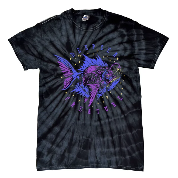 Deep Sea Fish Creature Tie-Dye T-Shirt