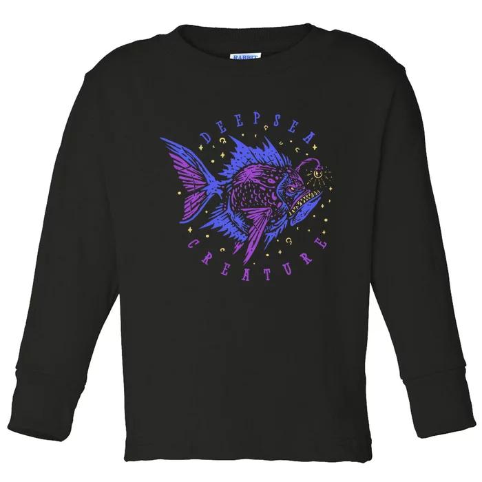 Deep Sea Fish Creature Toddler Long Sleeve Shirt