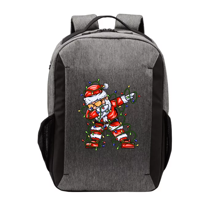 Dabbing Santa For Boy Girl Christmas Tree Lights Vector Backpack