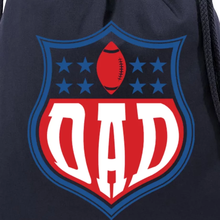 Dad Sign Football Day Drawstring Bag