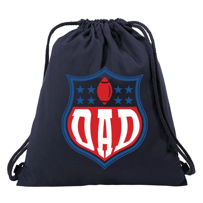 Dad Sign Football Day Drawstring Bag