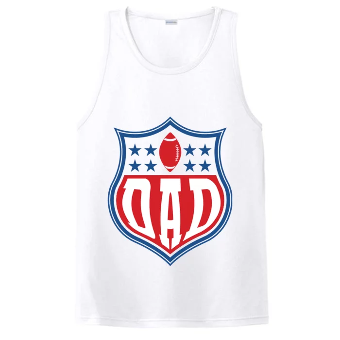 Dad Sign Football Day Performance Tank