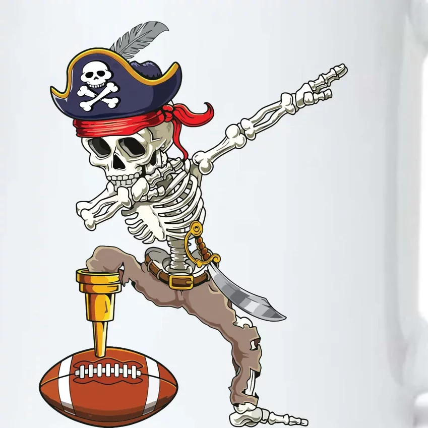 Dab Skeleton Funny Dabbing Skeleton Pirate Football Black Color Changing Mug