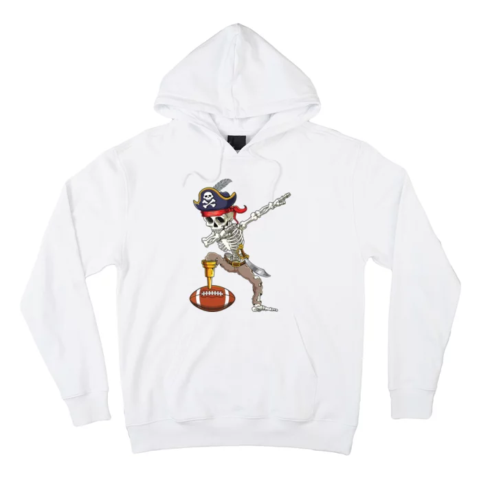 Dab Skeleton Funny Dabbing Skeleton Pirate Football Hoodie