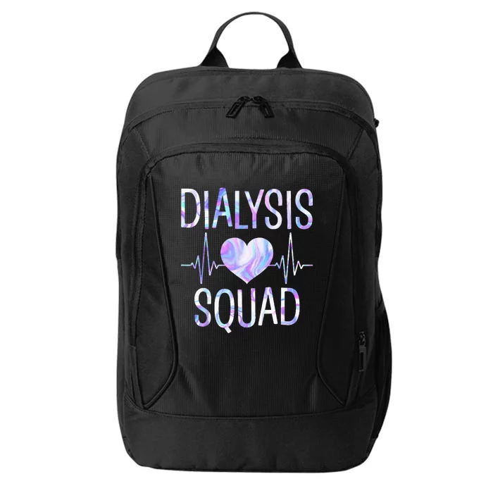 Dialysis Squad Funny Nephrology Hemodialysis Tech Nurse City Backpack