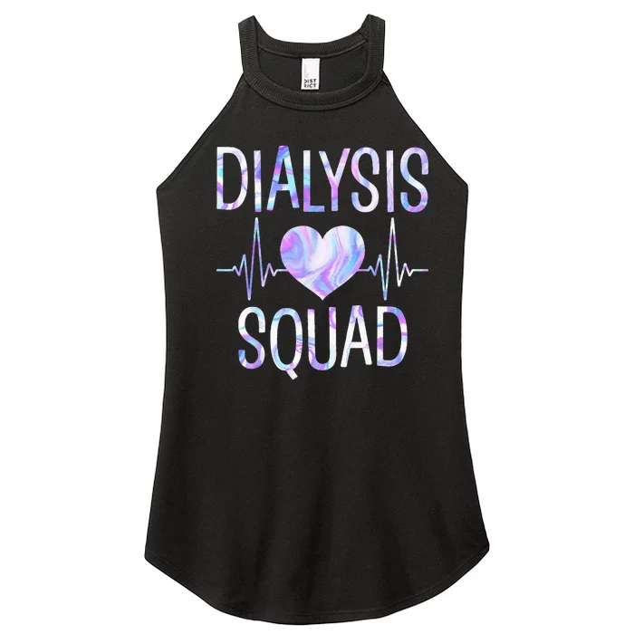 Dialysis Squad Funny Nephrology Hemodialysis Tech Nurse Women’s Perfect Tri Rocker Tank