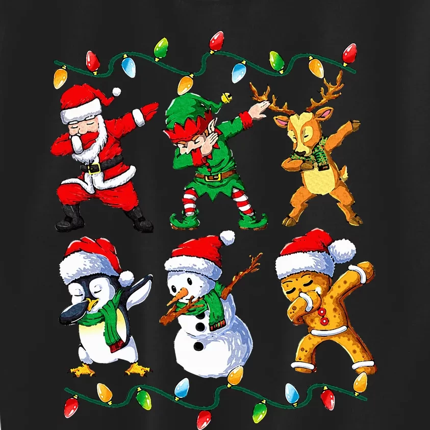 Dabbing Santa Friends Xmas Gifts Christmas Kids Sweatshirt