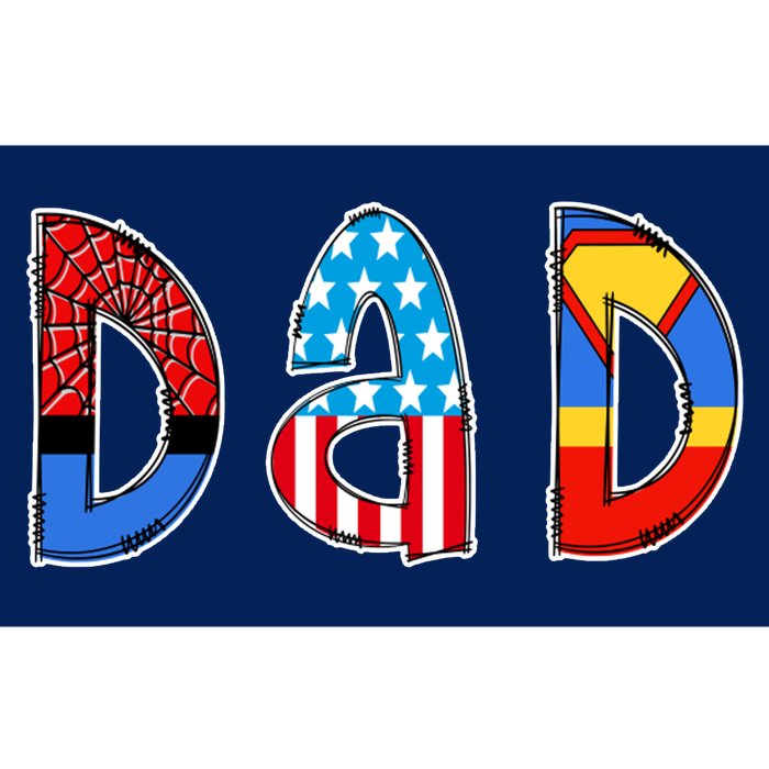 Dad Superhero Father's Day Gift Bumper Sticker