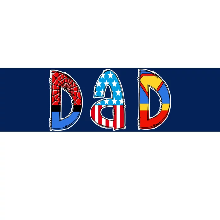 Dad Superhero Father's Day Gift Bumper Sticker