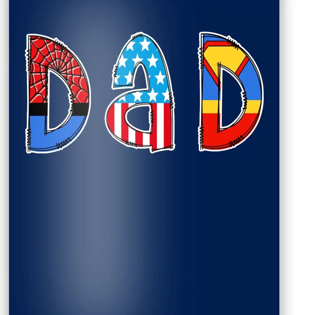 Dad Superhero Father's Day Gift Poster