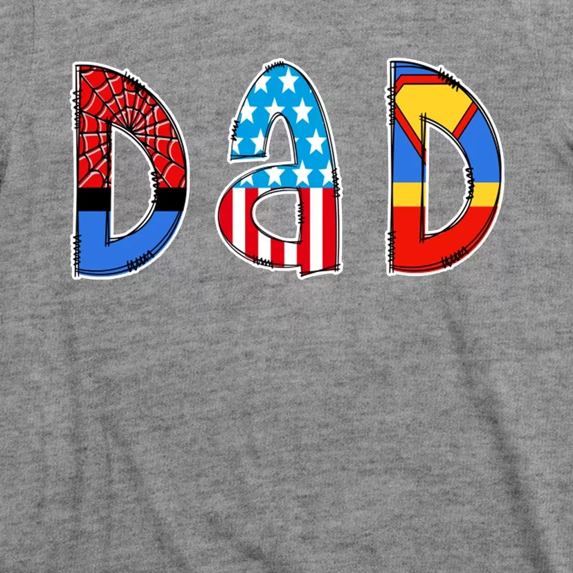 Dad Superhero Father's Day Gift T-Shirt