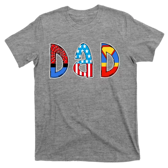 Dad Superhero Father's Day Gift T-Shirt